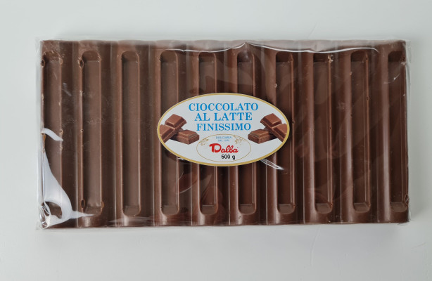 Barre  cioccolato 500 g   Latte  o  Fondente