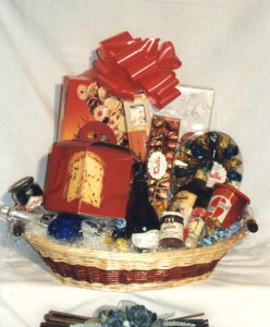 confezioni natale natalizie CESTO A1 grande 2 manici
