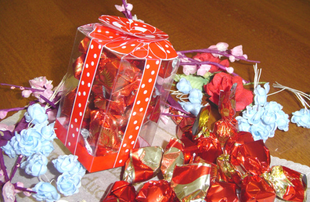art.360 Boero Cioccolatino con ciliegia cioccolato fondente  SCATOLA CUBICA  gr.150