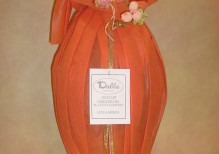 art.071uovo cioccolato incarto tnt + fiore