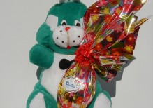 Art.718 uovo cioccolato gr.400 + peluche coniglio