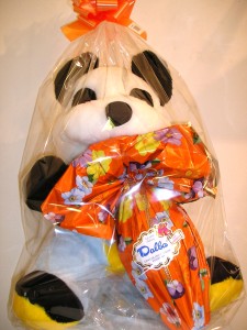 art.718 PELUCHE PANDA cioccolato dalba