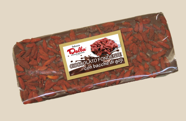 A.652 Tavol. Cioccolato Fondente con Bacche di Goji  gr.150