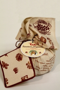 PANETTONE -ARTIGIANALE -TELA -ROMAGNOLA -NATALE-