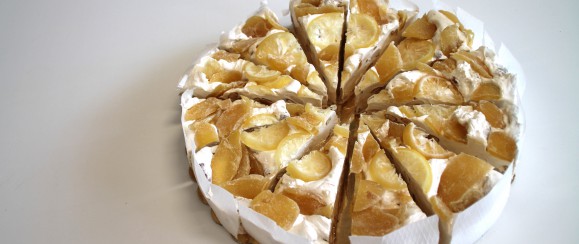 TORTA TORRONE ZENZERO E LIMONE  da kg. 2,2