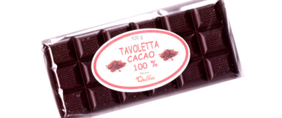 BARRA DI PASTA DI CACAO 100%  da g100