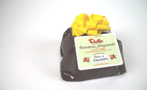 Art. 437 Panettone con PERE e  CHICCHI di CIOCCOLATO  da g 800